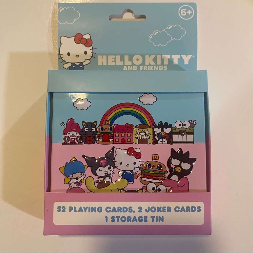 Hello Kitty and Friends playing cards in embossed tin NIP never opened